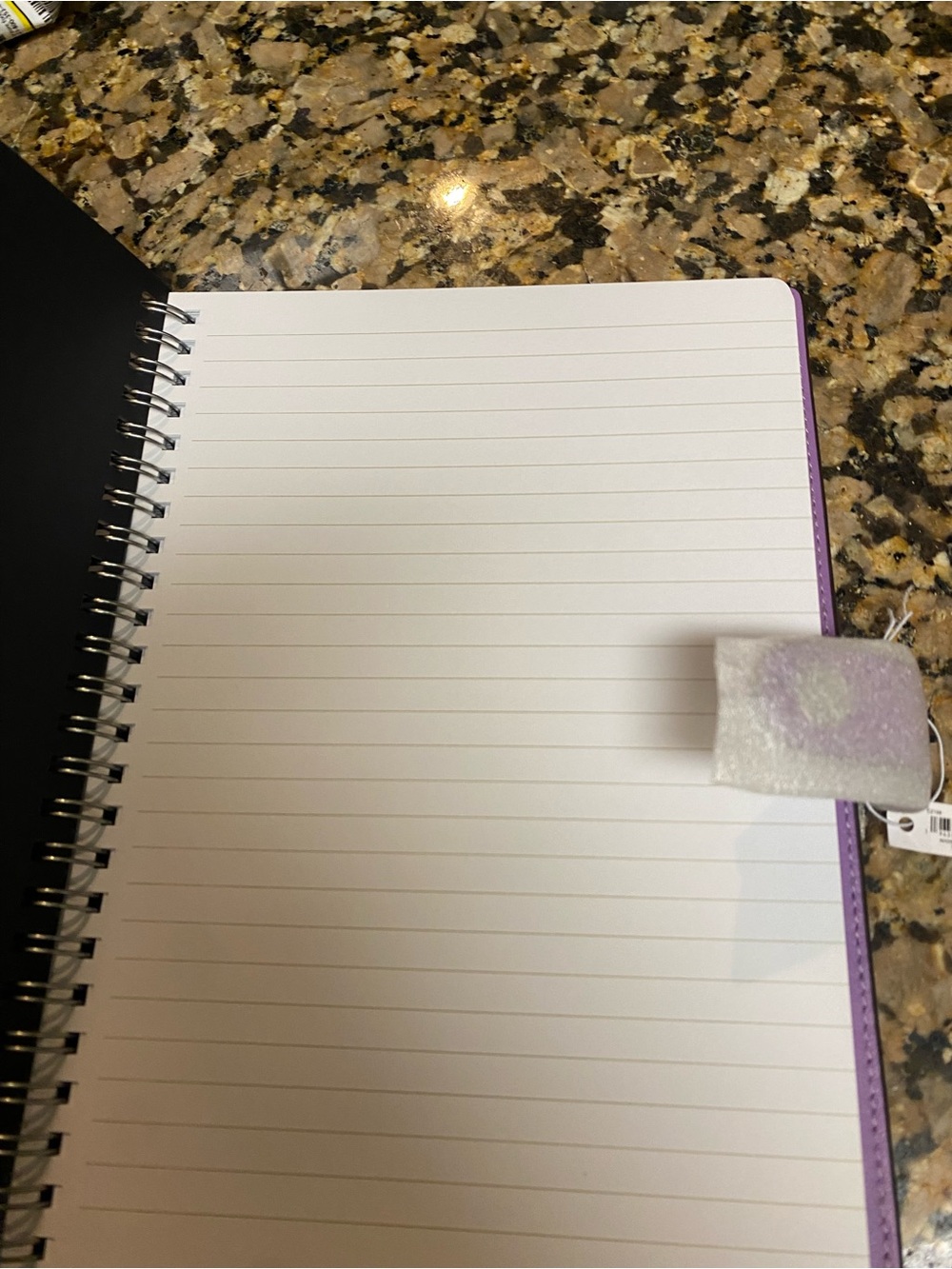Coach Black and Lavender Spiral Notebook Folio - Picture 3 of 4